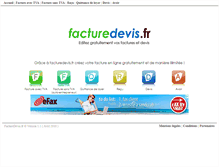 Tablet Screenshot of facturedevis.fr